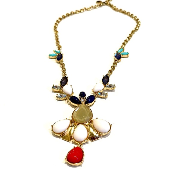 LEE ANGEL for NEIMAN MARCUS | Primary Color Pop Gold Statement Necklace | NWT - Picture 2 of 6